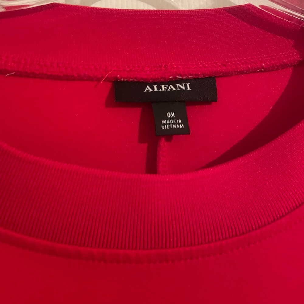 Alfani Red Scuba sweatshirt